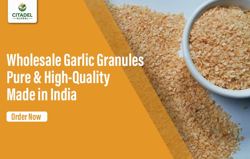 Wholesale Garlic Granules | Pure & High-Quality | Made in India