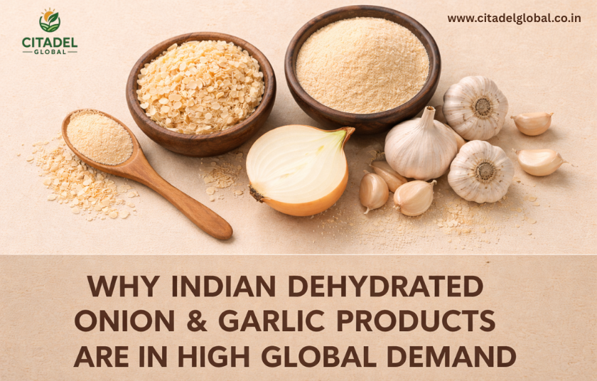 Why Indian Dehydrated Onion & Garlic Products Are in High Global Demand