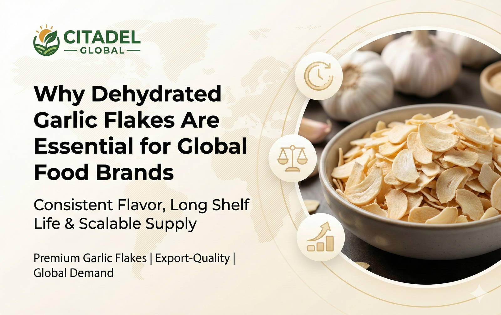 Why Dehydrated Garlic Flakes Are Essential for Global Food Brands