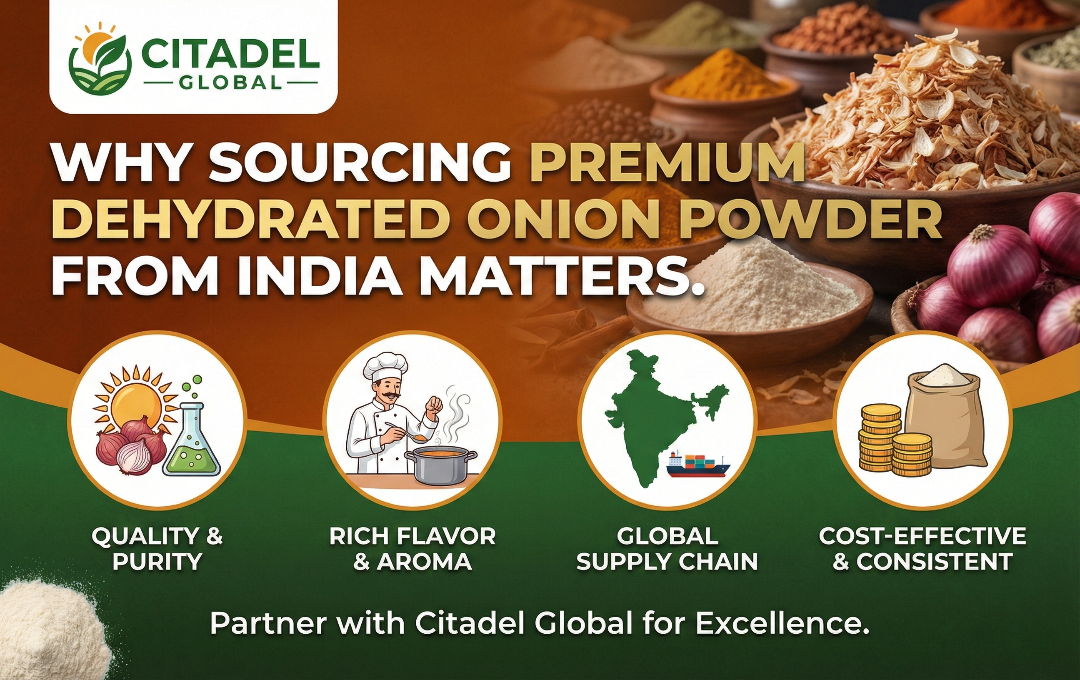 Why Sourcing Premium Dehydrated Onion Powder from India Matters