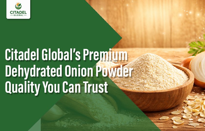 Citadel Global’s Premium Dehydrated Onion Powder  Quality You Can Trust